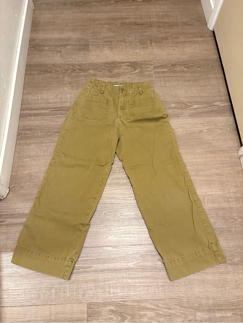 Bagatele Collection High-Rise Olive Wide Leg Women's Pants